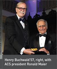 Henry Buchwald with ACS president Ronald Maier.
